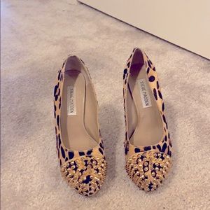 Cheetah print with spiked gold studs